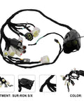 Full Wiring Harness Assembly For Surron Light Bee X And Light Bee S Electric Dirt Bike Replacement Cable Harness With Premium Rubber And Copper Conductors Durable Complete Harness Kit For Reliable Wire Routing displayed.