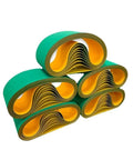 High Speed Flat Drive Belt For Textile Conveyors With Rubber Nylon Chip Base 120 Millimeter Wide By 2060 Millimeter Long Durable Power Transmission For Reliable Textile Transport And Conveyor Systems, stacked view