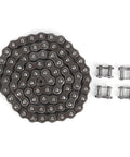 Heavy Duty Carbon Steel Roller Chain 0.5 Meter Length with four connecting links for robot building projects.