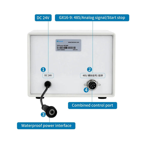 Dip-Kk300 Digital Peristaltic Dosing Pump 0-300ml/min 24V Adjustable Flow Rate Motor With Rotary Encoder Control For Precise Liquid Transfer And Industrial Fluid Management Systems