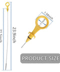 Audi A4 A5 Quattro 2.0T Oil Dipstick Replacement OEM 06H115611E shown with measurements of dipstick length and handle size