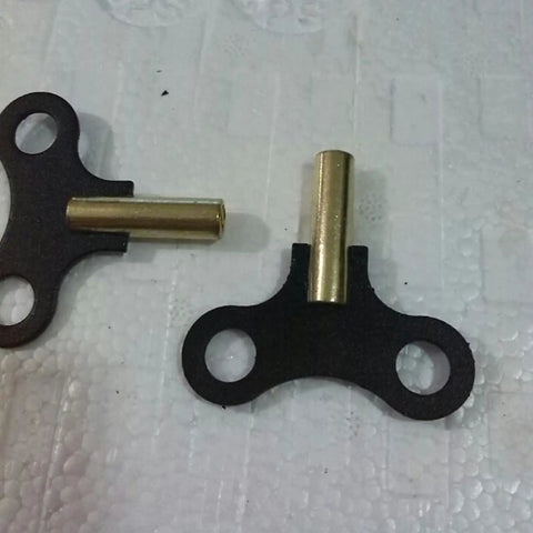 Sturdy Steel Clock Winding Key Set for Antique Grandfather Clocks and Mechanical Alarms with 4.4mm Square Inner Diameter