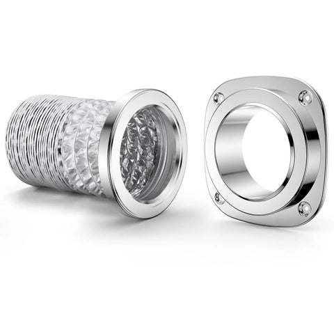 Magnetic Dryer Vent Coupling Kit For Quick Cleanouts And No Hassle Hose Connection Sealed Dryer Exhaust And Wall Vent Adapter shown