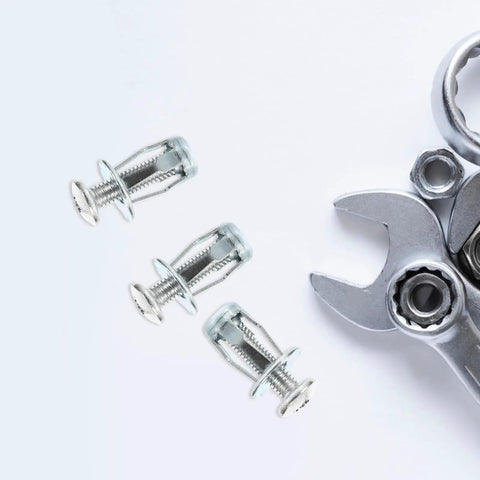 25 Piece Thread Nut Insert Kit For Metal With Easy Installation And High Reliability Galvanized Carbon Steel Petal Rivet Nuts For Hollow Wall Fastening And Secure Mounting In DIY Projects, with wrench