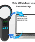 All In One Pet Microchip Scanner With 1.44 Inch TFT Screen, 500 Data Storage, 800mAh Rechargeable Battery, And No Fuss 3 In 1 Connection Options