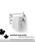 Heavy Duty Wall Mounted Towel Warmer With Built In Timer And LED Indicators, 1 To 8 Hour Modes, Chrome Stainless Steel
