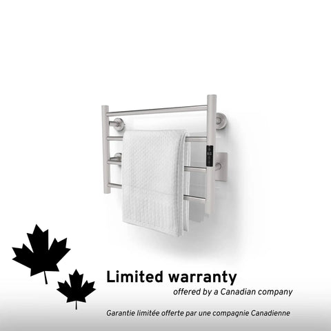 Heavy Duty Wall Mounted Towel Warmer With Built In Timer And LED Indicators, 1 To 8 Hour Modes, Chrome Stainless Steel