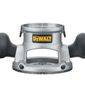 Beefy 2 1/4 Hp Plunge Router Kit With Sturdy Fixed Base And Electronic Variable Speed Control front view with ergonomic handles.