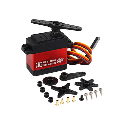 Top Shelf Heavy Duty Digital Servo 35KG Torque providing full 360 degree continuous rotation control and waterproof build for RC rigs.