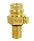 Beefy Brass Pin Valve For CO2 Paintball Tanks 1800 PSI Rating Easy Install Tight Seal Upgrade With Warning Label
