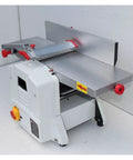 Heavy Duty 1500W 220V Electric Benchtop Wood Thickness Planer And Jointer Combo, compact design with adjustable feed guard.