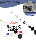 Bombproof Stainless Steel Anti Theft License Plate Bolts Kit With Tamper Proof Security Tools For Car Truck Suv Ridin Easy Rustfast Fasteners in use with a license plate.