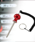 Weight Stack Pin With Lanyard For Gym And Weightlifting, Aluminum Alloy Loading Pin, Replacement Pin For Functional Training