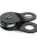 8 Ton Off Road Winch Recovery Snatch Block Pulley Doubles Your Winch Capacity For Tough Trails, heavy-duty black alloy block.