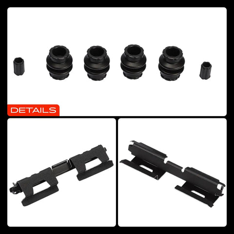 Premium Rear Left And Right Disc Brake Hardware Kit For Ford F150 2012-2018 Lobo Manual Parking Brake Replacement A-Premium H5859 Smooth Stops