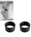 2-1/2 Inch Female To Dust Collection Hose Coupler Shop Vacuum Connector joining two 2.5 inch black plastic fittings