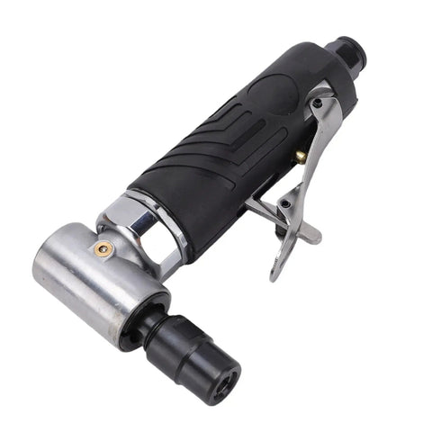 Straight Up Heavy Duty 90 Degree Air Angle Die Grinder Real Deal 12000 RPM Pneumatic Grinding Tool with rubber grip.