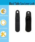 Lock It Down With These Rock Solid Replacement Table Saw Tilt Lock Levers Fitting Dewalt DWE74911 Models Two Pack Heavy Duty side view