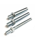 Heavy Duty Adjustable Leveling Feet 4 Pack With M20 Threaded Rods And Massive 2.4 Inch Bases For No Sweat Machine Setup And Rock Solid Stability On Rough Shop Floors, showing three M20 threaded rods.