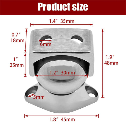 Beefy Marine Grade 316 Stainless Steel Door Stopper With Magnetic Hold Built To Last Heavy Duty Door Catch And Holder dimensions