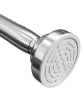 Adjustable Stainless Steel Shower Curtain Rod 1 Inch Diameter Extends From 50 To 86 Inches, Spring Tension Design, No Tools Needed, Rustproof, Non Slip, Ideal For Bathroom Or Windows close-up of non-slip end cap.
