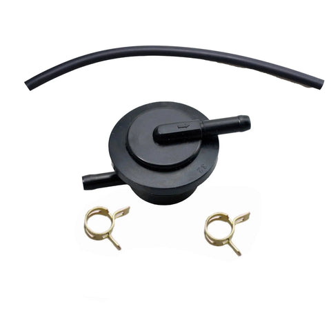 OEM Replacement Fuel Tank For Predator 212cc Engine 69727 68121 valve hose, vent valve, and mounting clips shown