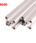 Heavy Duty 2pcs T-Slot Aluminum Profile Extrusion Frame Kit For 2020 3030 4040 Systems showing 4040 series aluminum extrusions.