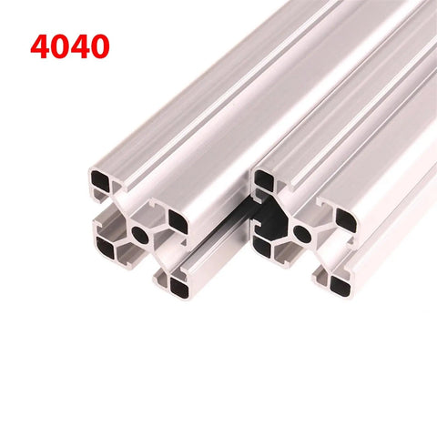 Heavy Duty 2pcs T-Slot Aluminum Profile Extrusion Frame Kit For 2020 3030 4040 Systems showing 4040 series aluminum extrusions.