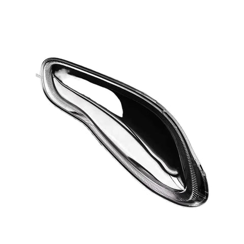 Benz Smart Fortwo W451 2009-2015 Clear Headlight Lens Front Headlamp Cover 2Pc Set No-Brainer Direct Fit Replacement Easy Install Durable Polycarbonate Shield Keeps Mounting Area Intact, angled clear polycarbonate headlight lens cover
