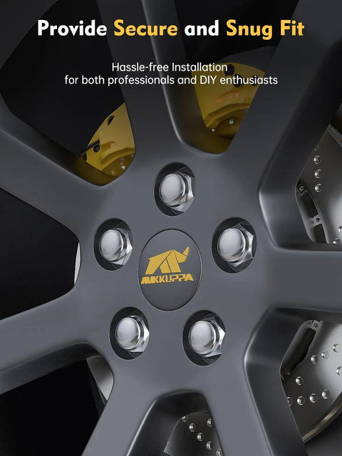 M12x1.25 Beefy Chrome Lug Nuts 20 Pack Closed End, secure fit on aftermarket wheel, replacement for Nissan and Subaru models