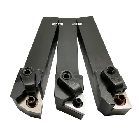 5/8-Inch Excircle Lathe Tool Holder Set MTJNR1616H16 MWLNR1616H08 MCLNR1616H12 with indexable carbide inserts, right-hand turning