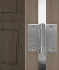 3 And A Half Inch Self Closing Stainless Steel Door Hinges Built Tough For Everyday Use Heavy Duty Spring Loaded Auto Close Adjustable Installed