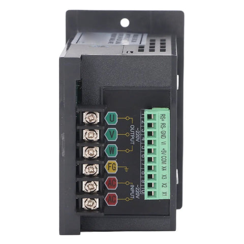 Rugged VFD With Premium Copper Coils 750W Inverter For Water Pumps And Automated Machine Tools High Performance Motor Controller For Heavy Duty Industrial Apps front terminals