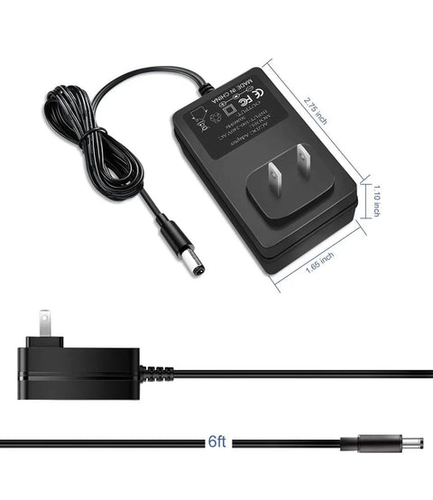 9V 2A Power Adapter That Works With Max Trainer M3 M5 M6 M7 M8 HVT Elliptical And Horizon Fitness Cardio Machines, 6 Ft Cable