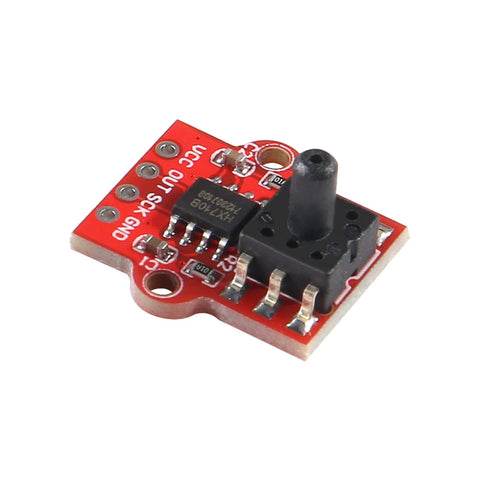 AITRIP air pressure sensor module on red PCB with black 3-pin header, 0-40 kPa range and 3.3–5V for Arduino.