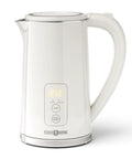 1.7L Large Kettle With Temperature Control And LED Screen Quick Heat For Tea And Coffee 6 Presets 4 Hour Keep Warm Boil Dry Protection BPA Free Wide Body Design For Easy Pouring And Cool Touch Exterior shown from the side.