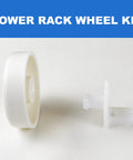 8 Pack Exact Replacement Dishrack Rollers and Studs Lower Rack Wheel Kit for Dishwashers OEM Quality Replacement Parts WD35X21038