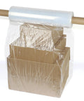 Heavy Duty Industrial Clear Stretch Wrap 4 Rolls 15 Inch Wide By 1000 Feet 80 Gauge Workhorse Grade Pallet Shrink Wrapping Roll With Long Inner Core For Moving And Securing wrapped around stacked boxes.