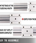 Guide showing assembly of 2 Pack SBR12LUU 12mm Linear Motion Slider Block With Graphite Copper Sleeve Inside For 12mm Linear Guide Rail