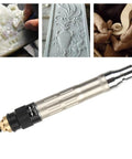 Kickin It To The Next Level With This Badass Pencil Die Grinder Air Tool Kit Featuring Tough Tungsten Alloy Gears And Rock Solid 70000 RPM Pneumatic Engraving Pen Performance.