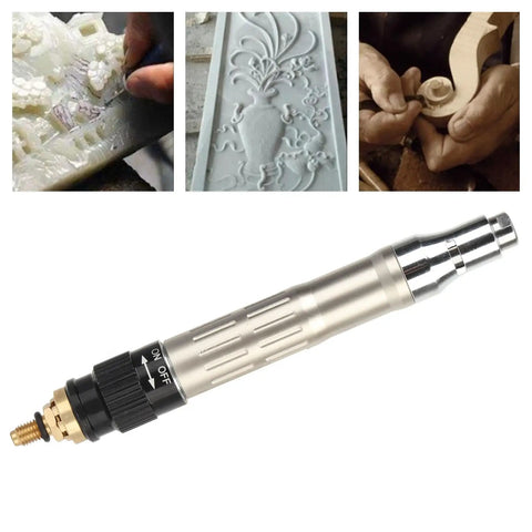 Heavy Hitter Pencil Die Grinder Air Tool Kit Boasting 70000Rpm Blazing Speed, showcasing a compact engraving pen for precise work.