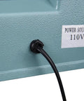 Power cord and 110V label on Impulse Sealer Heat Seal Machine For Poly Bags, 16 Inch Sealing Element, No Preheat Needed
