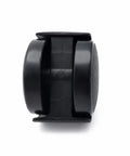 RuiJOTWAT 2Pcs Caster Wheels,for Oil-Filled Radiators Swivel Casters with Brakes, black plastic wheel, top view, smooth rolling.