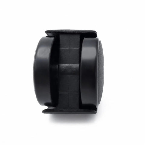 RuiJOTWAT 2Pcs Caster Wheels,for Oil-Filled Radiators Swivel Casters with Brakes, black plastic wheel, top view, smooth rolling.