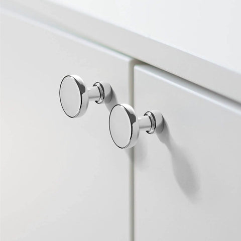 30 Pack 1-1/4 Inch Polished Chrome Cabinet Knobs Rugged Zinc Hardware For Kitchen Cabinets, Dressers, And Drawers, Quick Upgrade