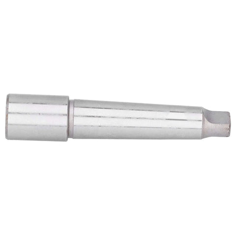 Morse taper arbor MT4 to R8 drill adapter, steel, silver cylindrical tool holder