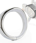 7 Inch Black Headlamp Visor Trim Ring Bezel For Harley Touring Street Glide Electra Glide Road King Softail Dyna Fatboy Trike Fits 1983 2013 Models