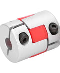 Top Notch Kuuleyn 3Pcs Helical Beam Shaft Coupling Set Made From Hardened Aluminum Alloy For Motor And Ball Screw Kits With Secure Tightening Fit And Super Durable Performance That Slams It Together. Compact aluminum shaft coupling with red insert and set screws