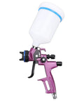 Pro Grade Hvlp Paint Sprayer Attachment With 1 3Mm Tip, features a purple grip and white paint cup for smooth coverage.