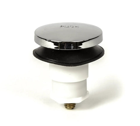 Toe Touch Foot Operated Bathtub Drain Stopper With 3/8 Inch And 5/16 Inch Fittings Includes Three Hair Catcher Strainers No Fuss Easy Install